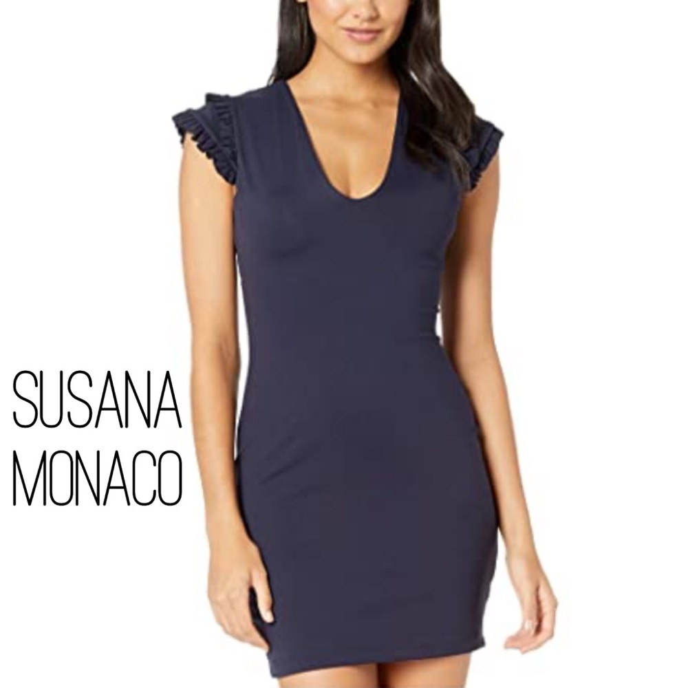 Ruffle Sleeve Dress -Susana Monaco /Lilac - Sz. XS